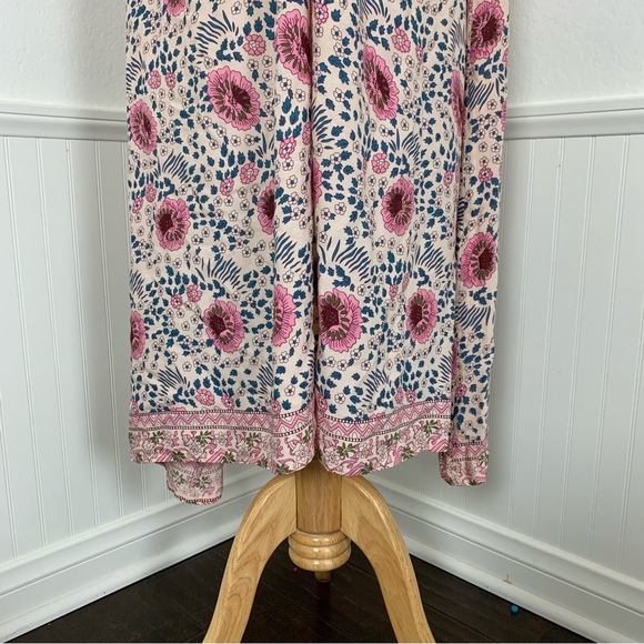 Natalie Martin Marlin Dress Boho Size M Floral Midi Tassel - Picture 7 of 17